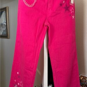 Barbie Pink Star Flare Jeans